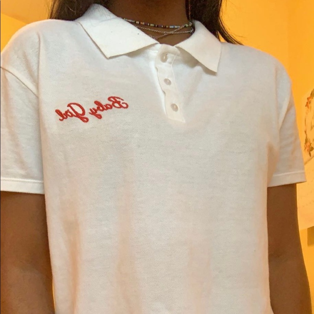 Collared Crop top